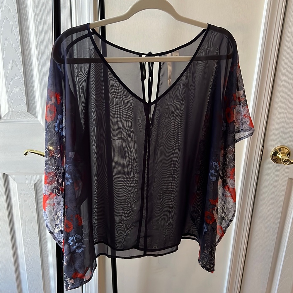LC Lauren Conrad Navy Shirt